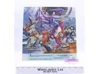 Superion Insert Poster Glow In The Dark 1986 G1 Transformers Vintage