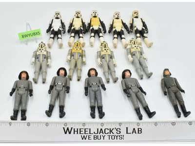 Lot #8 Of 14 Biker Scout AT-At Drivers Death Commanders Star Wars 1980's Kenner
