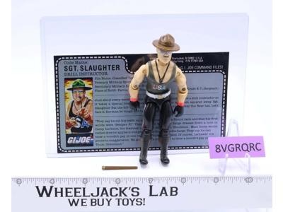 Sgt. Slaughter V1 RED CARD BACK G.I. Joe 1985 Hasbro Vintage Action Figure