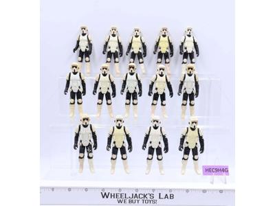 Lot of 14 Star Wars 1980s Biker Scouts Kenner Vintage Action Figures