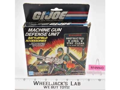 Machine Gun Defense Unit W/Box Complete GI Joe 1984 Action War Hasbro Vintage