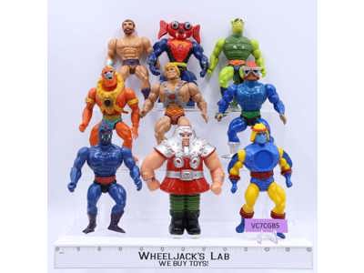 Lot of 9 He-Man Masters Of The Universe MOTU Vintage 1980's Mattel Figures