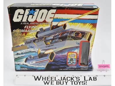 S.H.A.R.C. Flying Submarine Complete W/ Box G.I. Joe 1984 Hasbro Vintage Vehicle