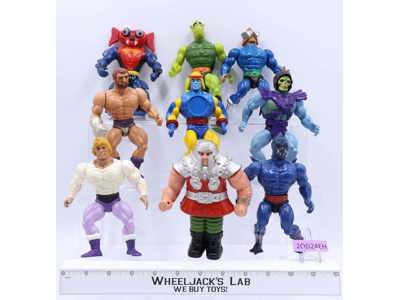 Lot of 9 He-Man Masters Of The Universe MOTU Vintage 1980's Mattel Figures