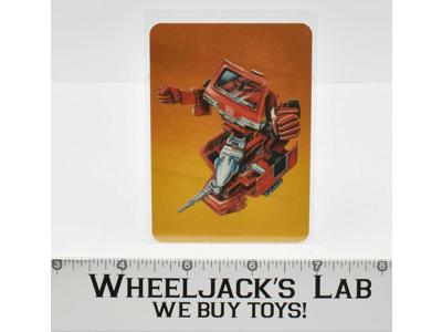 Ironhide Card 1985 G1 Transformers Action Trading Cards