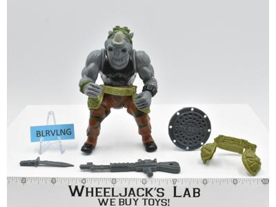Rocksteady HARD HEAD 100% Complete Teenage Mutant Ninja Turtles Playmates 1988
