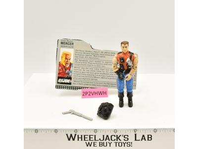 Mercer 100% Complete G.I. Joe 1987 Hasbro Vintage Action Figure