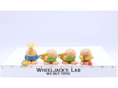 Ziggy (4) Knickerbocker Toy Co 1981 Butterfly Cartoon Figurines Figure 1.5"