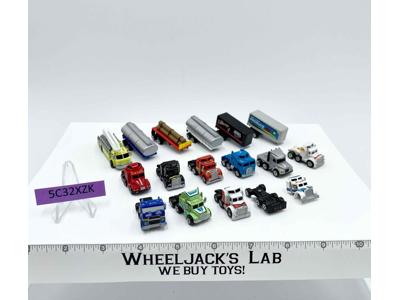 Lot of 10 Semi Trucks W/Trailers 1988-89 Vintage Galoob Micro Machines