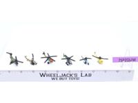 Lot of 6 Helicopters 1988-89 Vintage Galoob Micro Machines
