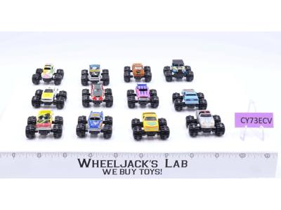 Lot of 12 Monster Truck Vehicles 1988-89 Vintage Galoob Micro Machines