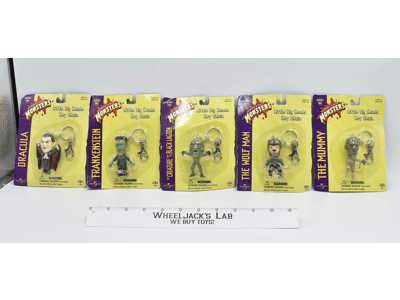 Universal Monsters Little Big Heads Keychains 1999 Sideshow Toys NEW SEALED