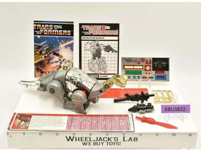Sludge 100% Complete UNUSED STICKERS G1 Transformers 1985 Vintage Action Figure