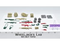 Lot Battle Gear Accessory 3 Set 2 1985 Weapons G.I. Joe Vintage Action Figure