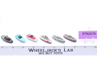 Lot of 6 Boats 1988-89 Vintage Galoob Micro Machines