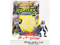 Chrome Dome W/Cardback 100% Complete TMNT 1991 Playmates Vintage Action Figure