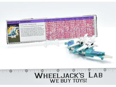 Squawktalk Cassette ~ 100% Complete 1988 G1 Transformers Action Figure W TECH