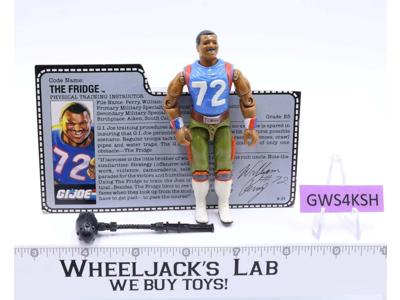 The Fridge V1 MAIL AWAY 100% Complete 1986 G.I. Joe Hasbro Vintage Figure