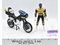 Gold Zeo Jet Cycle W/Ranger Power Rangers 1995 Bandai Action Figure Vehicle