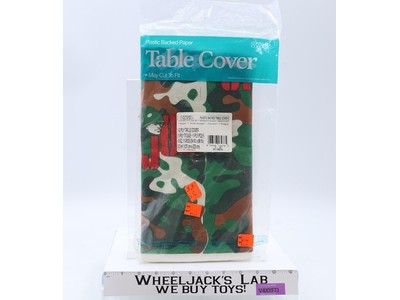 G.I. Joe Camouflage Table Cover Party Supplies Contempo 54x88in NEW SEALED