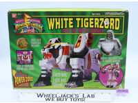 White Tigerzord W/Ranger 100% Complete Power Rangers 1994 Bandai Action Figure