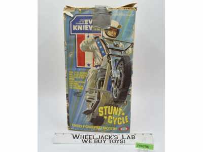 Evel Knievel Stunt Cycle W/ Box Ideal Toy 1973 Vintage Action Figure Motorcycle