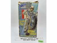 Evel Knievel Stunt Cycle W/ Box Ideal Toy 1973 Vintage Action Figure Motorcycle