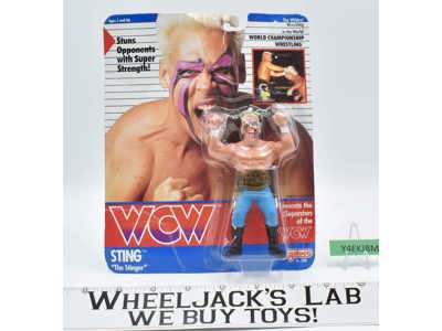 Sting The Stinger NEW MOSC WCW 1990 Galoob 5" Wrestling Action Figure