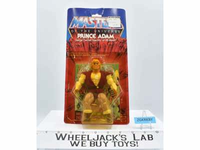 Prince Adam NEW MOSC 1983 Masters of the Universe MOTU Mattel Vintage