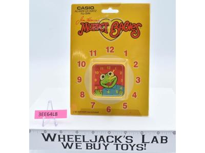 Kermit Jim Henson's Muppet Babies 1988 Casio Alarm Quartz Clock NEW MOSC