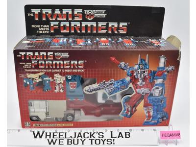 Ultra Magnus W Box NR MINT FIGURE 100% Complete 1986 Vintage G1 Transformers