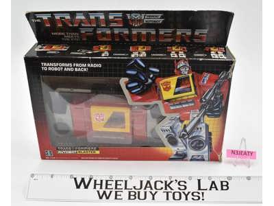 Blaster 100% Complete W/Box 1985 Vintage Hasbro G1 Transformers Action Figure