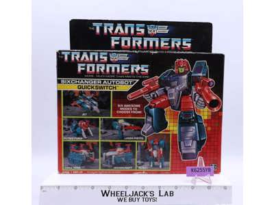 Quickswitch 100% Complete W/Box 1987 Vintage G1 Transformers Action Figure MIB