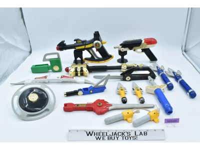 Lot of Power Rangers Weapons and Accessories 1990's Bandai Action Figures