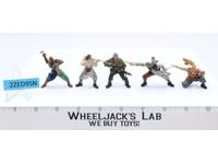 Lot of 5 Pirates Miniature Figurines 1970-80's Unknown Brand