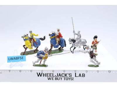 Lot of Knights and Horses Miniature Figurines 1970-80's Britain's LTD 3"