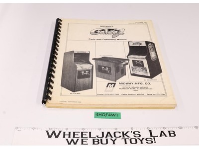 Midway's GALAGA Arcade Game #508, 514, 510 Parts & Operating Manual 1981