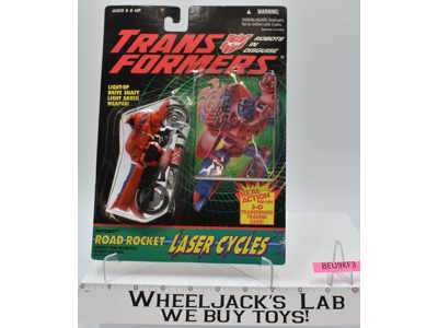 Road Rocket Laser Cycle G2 Transformers 1993 Hasbro Figure NEW MOSC SEALED