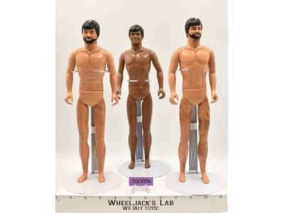 Lot of 3 12" Military Action Figures GI Joe KO by Fairland Toys 1980's Vintage