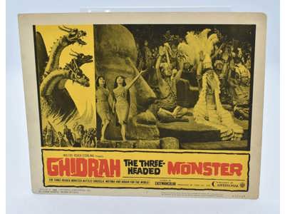 Ghidorah the 3 Headed Monster 1965 Sci-fi/Horror Movie Lobby Card Poster 11x14