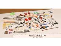Lot of Flags Weapons & Accessories for Miniature Figurines Unknown Brand