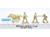 Lot of 4 Cowboys and Indians Miniature Figurines 2000's Conte Collectibles 3"