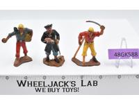 Lot of Pirates Miniature Figurines 1970-80's Unknown Brand