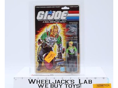 Psyche-Out CAS GRADED 80 80/85/90 GI Joe 34-Back 1987 Hasbro Figure NEW SEALED
