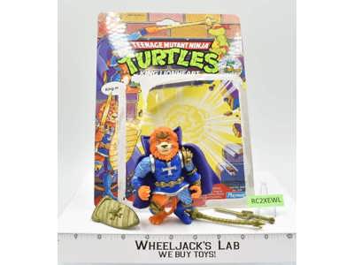 King Lionheart w/Cardback NR MINT 100% Complete TMNT 1992 Playmates Vintage