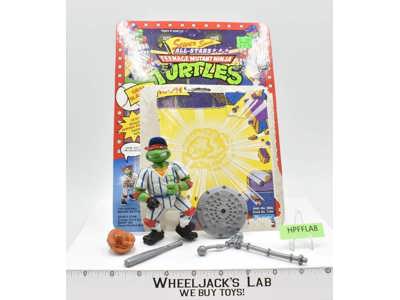 Grand Slammin' Raph w/Cardback NR MINT 100% Complete TMNT 1991 Playmates Vintage
