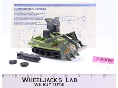 Bomb Disposal 100% Complete 1985 GI Joe ARAH Action Figure Vehicle