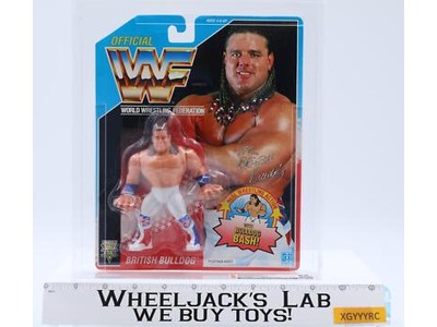 British Bulldog CAS GRADED 80 80/90/90 WWF Series 4 1992 Hasbro Figure SEALED