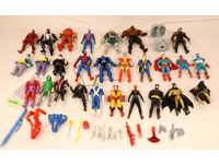 Lot of 26 Superheroes DC Marvel Comics Villains ToyBiz Kenner Action Figures