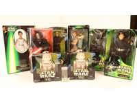 Lot of 8 Star Wars Power of the Jedi 12" Action Figures 1998 Hasbro SEALED